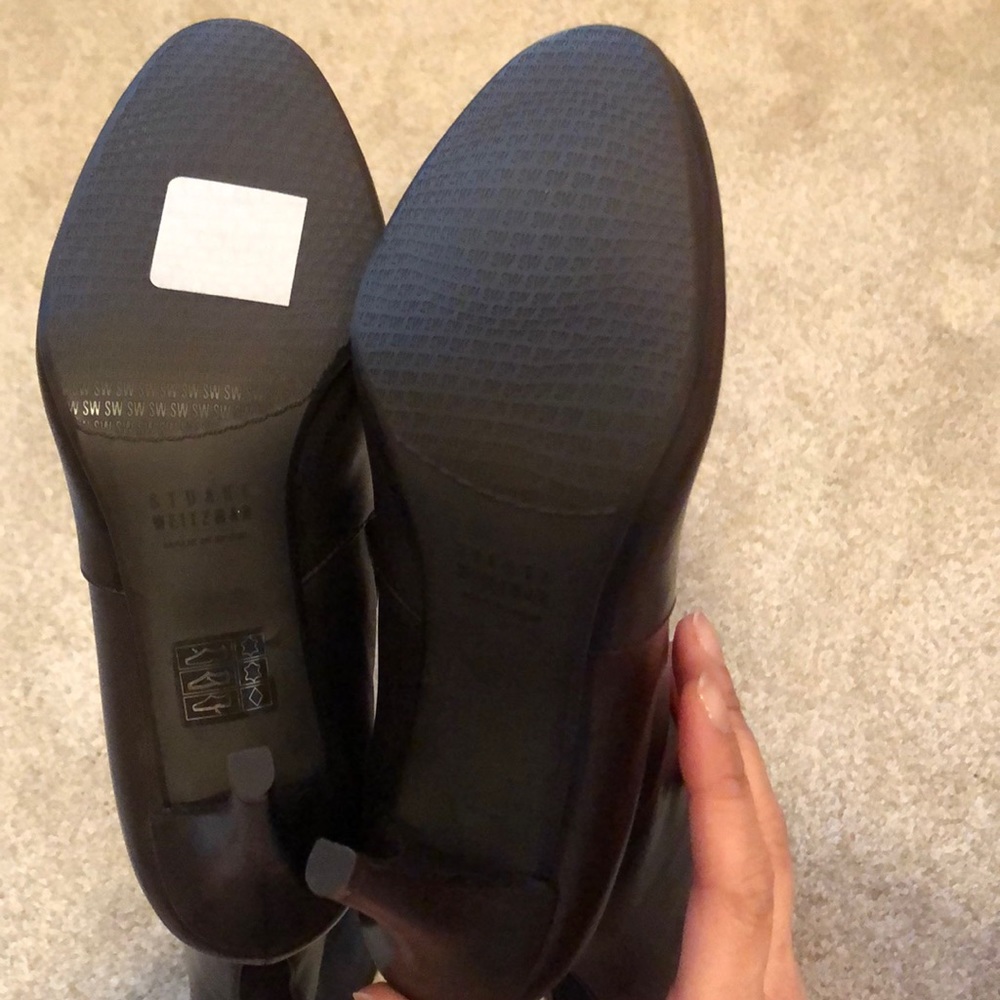 Stuart Weitzman Leather Boots. Sz 37. Brown. New! - Picture 6 of 10